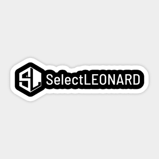 Select Leonard - White Text Sticker